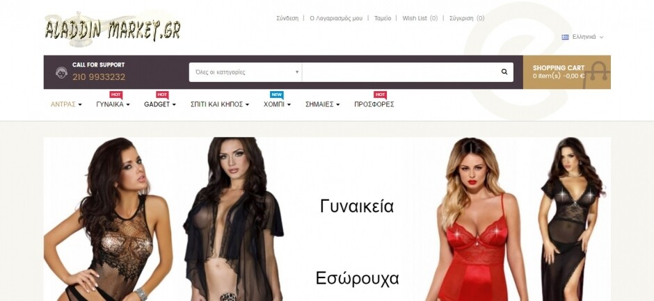 κατασκευη eshop aladdinmarket.gr