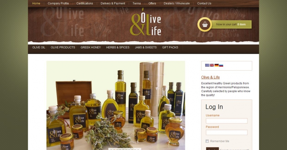 κατασκευή eshop oliveandlife.com