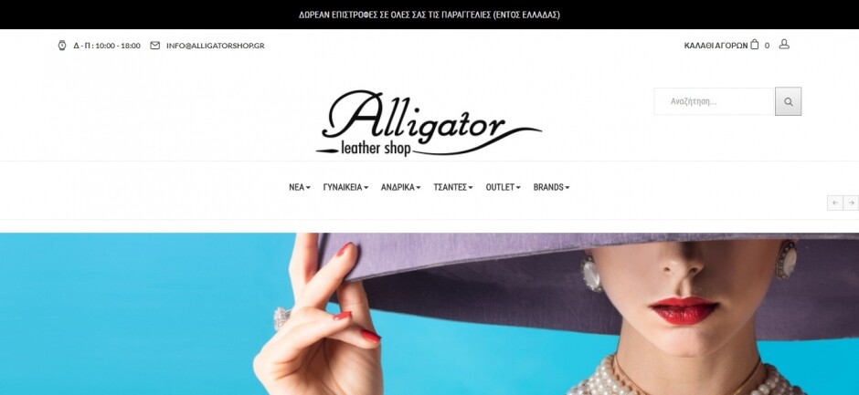 κατασκευη eshop alligatorshop.gr